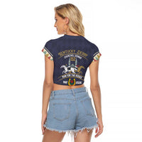 152nd Kentucky Horse Racing Raglan Cropped T Shirt Derby Run For The Roses Vintage