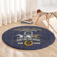 152nd Kentucky Horse Racing Round Carpet Derby Run For The Roses Vintage
