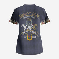 152nd Kentucky Horse Racing Scrub Top Derby Run For The Roses Vintage