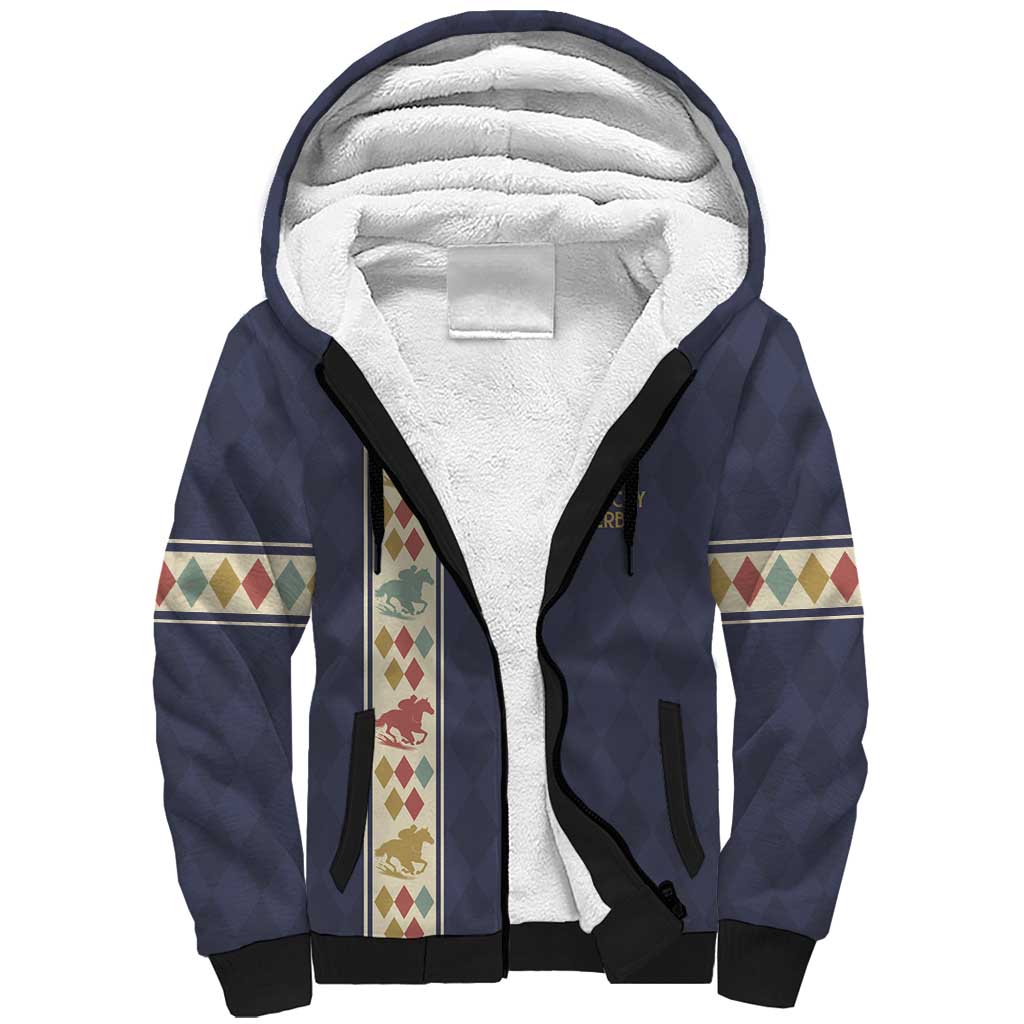 152nd Kentucky Horse Racing Sherpa Hoodie Derby Run For The Roses Vintage