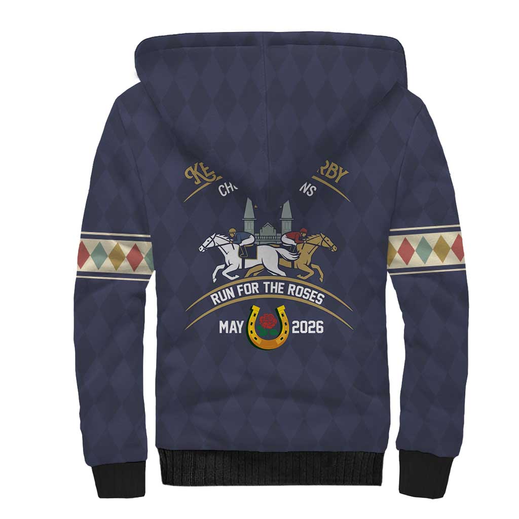 152nd Kentucky Horse Racing Sherpa Hoodie Derby Run For The Roses Vintage