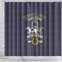152nd Kentucky Horse Racing Shower Curtain Derby Run For The Roses Vintage