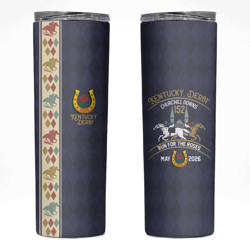 152nd Kentucky Horse Racing Skinny Tumbler Derby Run For The Roses Vintage