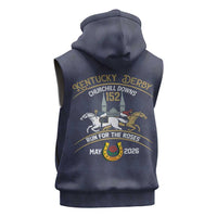 152nd Kentucky Horse Racing Sleeveless Hoodie Derby Run For The Roses Vintage