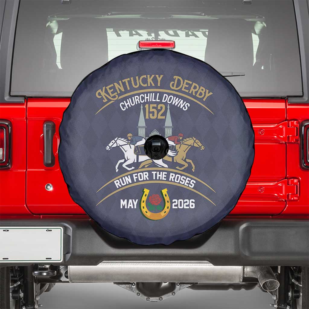 152nd Kentucky Horse Racing Spare Tire Cover Derby Run For The Roses Vintage