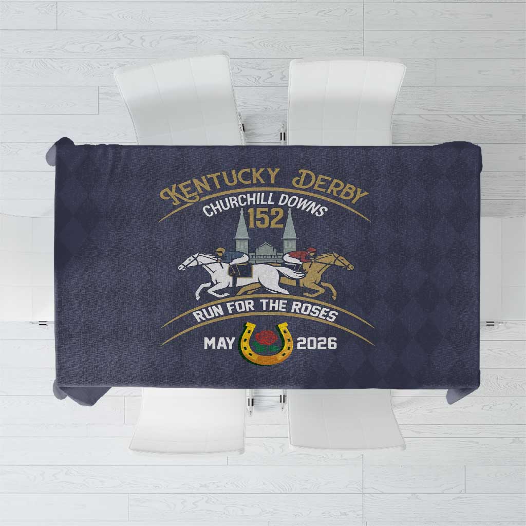 152nd Kentucky Horse Racing Tablecloth Derby Run For The Roses Vintage