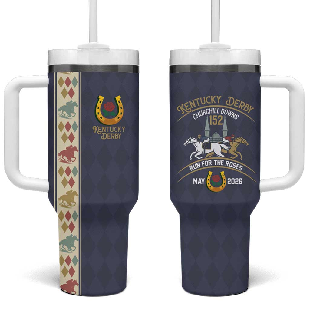 152nd Kentucky Horse Racing Tumbler With Handle Derby Run For The Roses Vintage