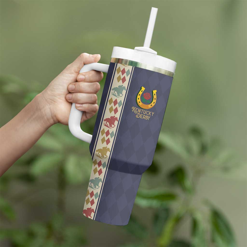 152nd Kentucky Horse Racing Tumbler With Handle Derby Run For The Roses Vintage