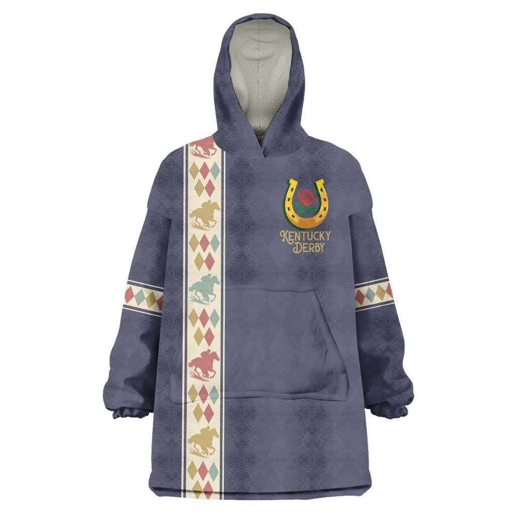 152nd Kentucky Horse Racing Wearable Blanket Hoodie Derby Run For The Roses Vintage