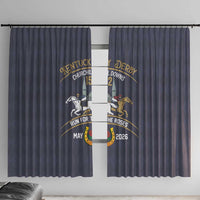 152nd Kentucky Horse Racing Window Curtain Derby Run For The Roses Vintage