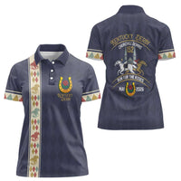 152nd Kentucky Horse Racing Women Polo Shirt Derby Run For The Roses Vintage