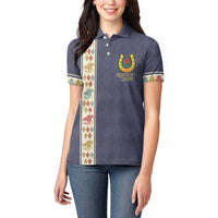 152nd Kentucky Horse Racing Women Polo Shirt Derby Run For The Roses Vintage