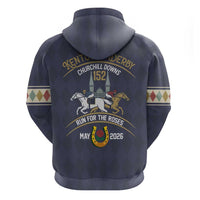 152nd Kentucky Horse Racing Zip Hoodie Derby Run For The Roses Vintage