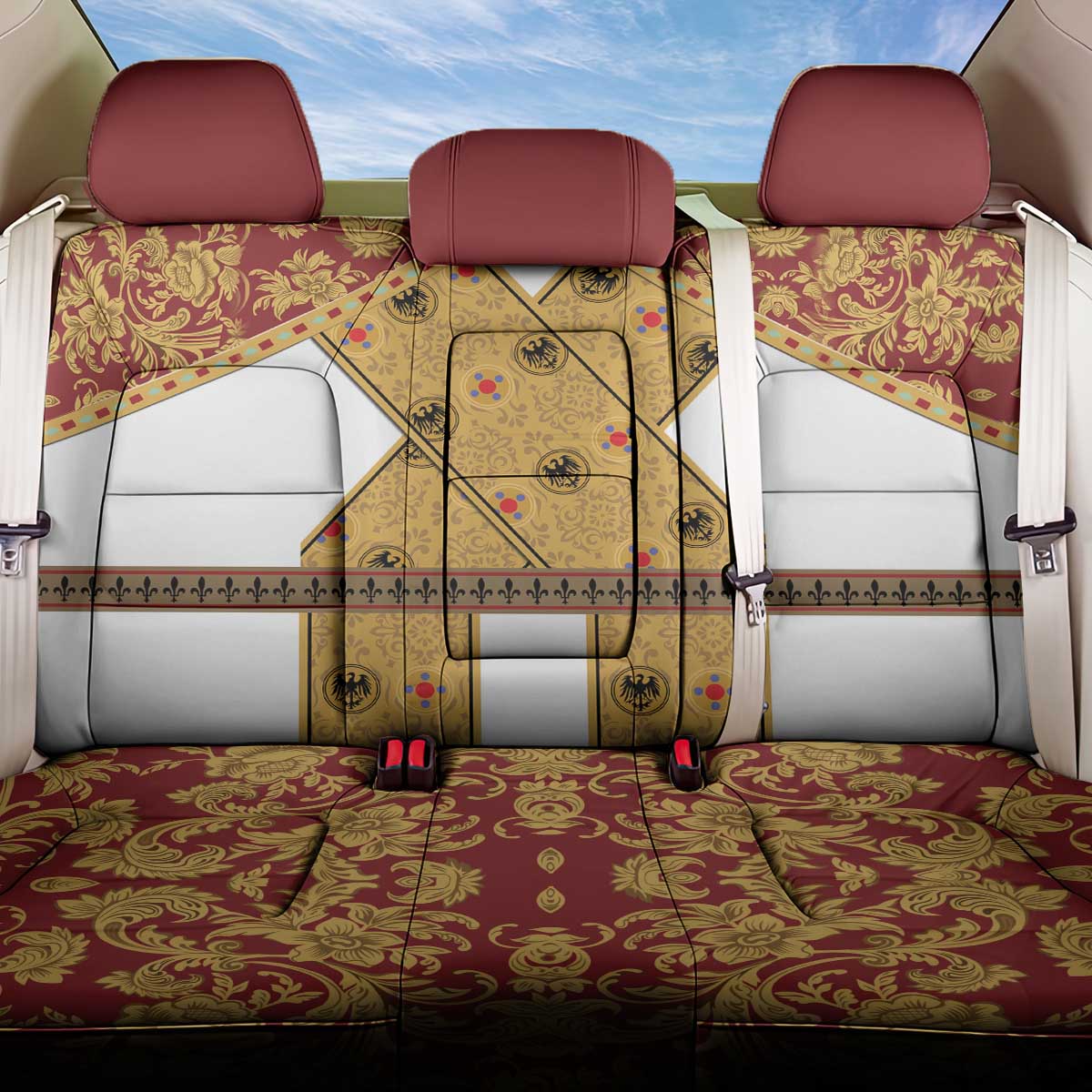 Holy Roman Emperor Costume Back Car Seat Cover Eagle Sable
