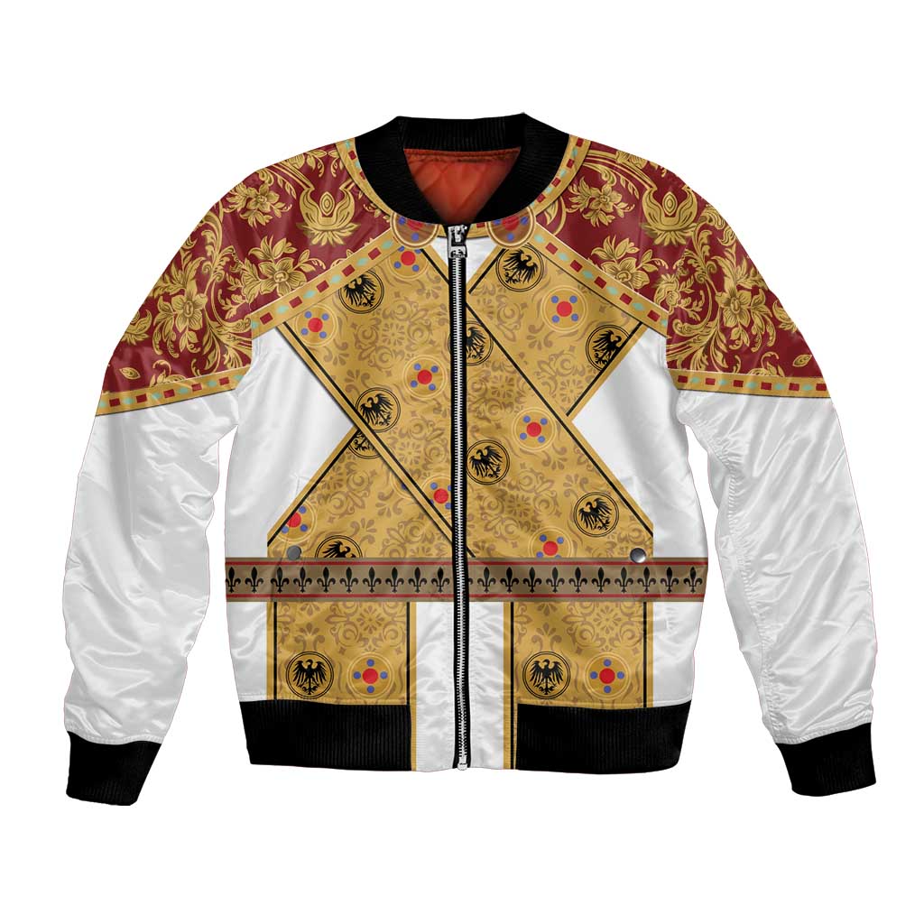 Holy Roman Emperor Costume Bomber Jacket Eagle Sable