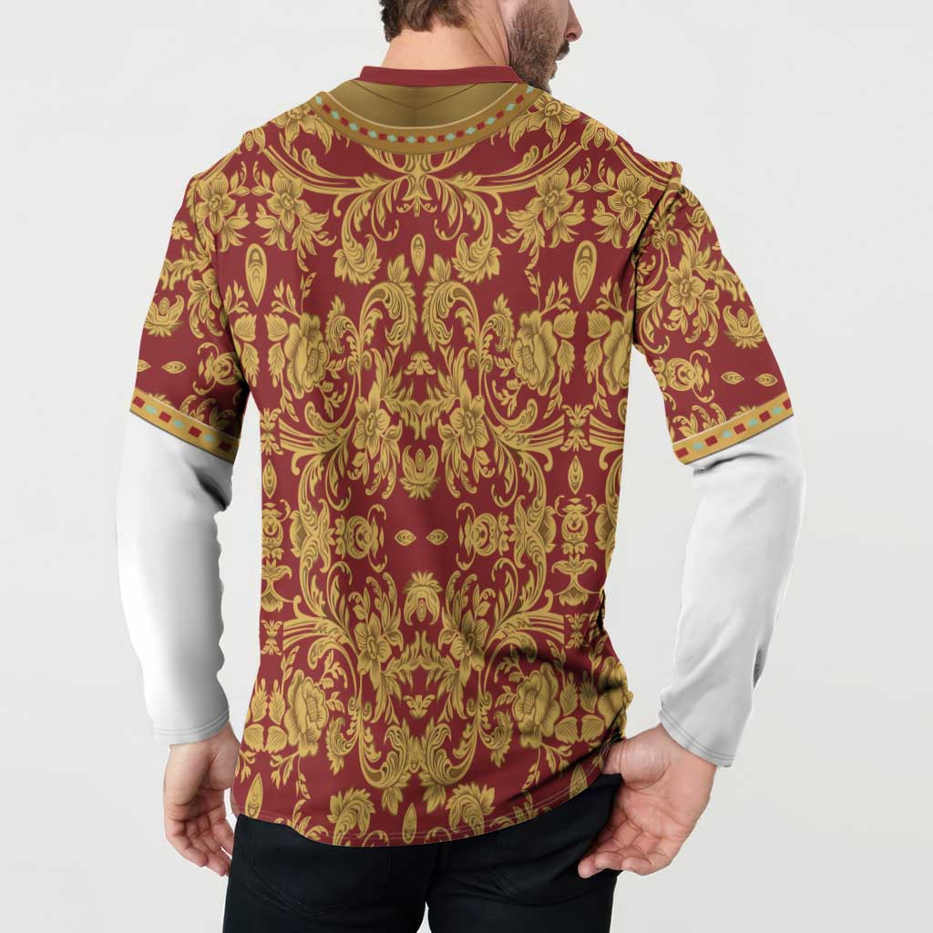 Holy Roman Emperor Costume Button Sweatshirt Eagle Sable