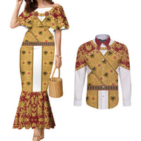 Holy Roman Emperor Costume Couples Matching Mermaid Dress and Long Sleeve Button Shirt Eagle Sable