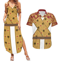 Holy Roman Emperor Costume Couples Matching Summer Maxi Dress and Hawaiian Shirt Eagle Sable