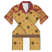 Holy Roman Emperor Costume Family Matching Long Sleeve Bodycon Dress and Hawaiian Shirt Eagle Sable