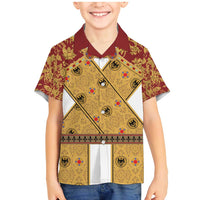 Holy Roman Emperor Costume Family Matching Mermaid Dress and Hawaiian Shirt Eagle Sable