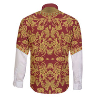 Holy Roman Emperor Costume Family Matching Off Shoulder Short Dress and Hawaiian Shirt Eagle Sable