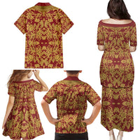 Holy Roman Emperor Costume Family Matching Puletasi and Hawaiian Shirt Eagle Sable