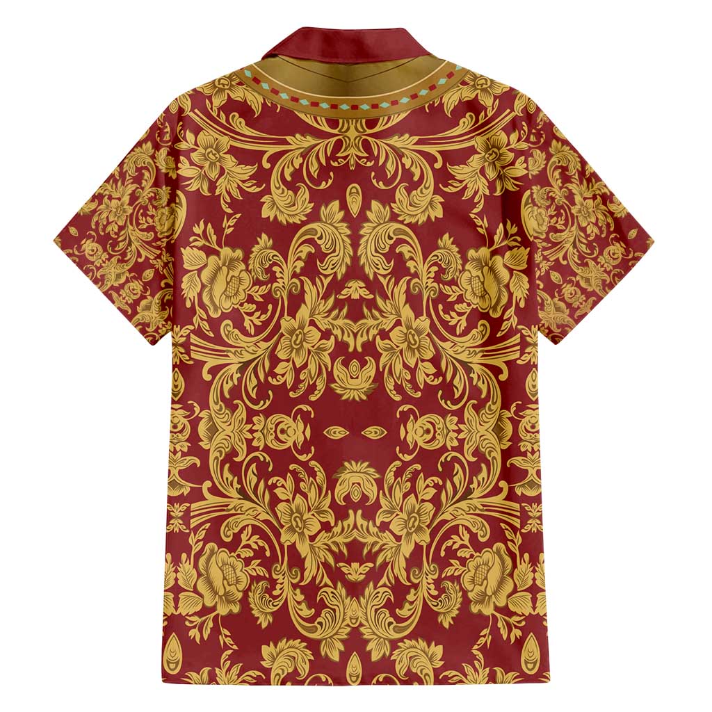 Holy Roman Emperor Costume Family Matching Puletasi and Hawaiian Shirt Eagle Sable