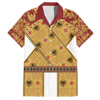 Holy Roman Emperor Costume Family Matching Short Sleeve Bodycon Dress and Hawaiian Shirt Eagle Sable