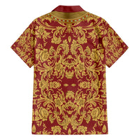 Holy Roman Emperor Costume Family Matching Short Sleeve Bodycon Dress and Hawaiian Shirt Eagle Sable