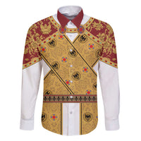 Holy Roman Emperor Costume Family Matching Short Sleeve Bodycon Dress and Hawaiian Shirt Eagle Sable