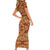 Holy Roman Emperor Costume Family Matching Short Sleeve Bodycon Dress and Hawaiian Shirt Eagle Sable