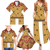 Holy Roman Emperor Costume Family Matching Summer Maxi Dress and Hawaiian Shirt Eagle Sable