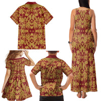 Holy Roman Emperor Costume Family Matching Tank Maxi Dress and Hawaiian Shirt Eagle Sable