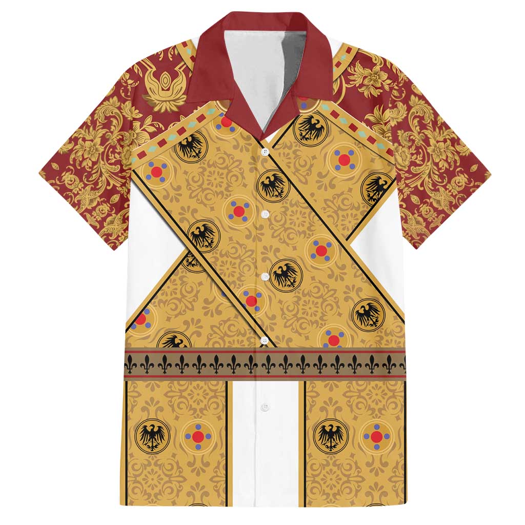 Holy Roman Emperor Costume Family Matching Tank Maxi Dress and Hawaiian Shirt Eagle Sable