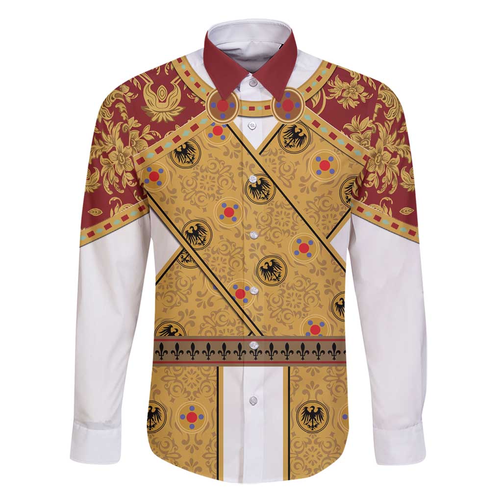 Holy Roman Emperor Costume Family Matching Tank Maxi Dress and Hawaiian Shirt Eagle Sable