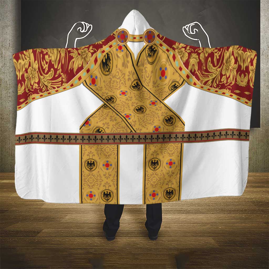 Holy Roman Emperor Costume Hooded Blanket Eagle Sable