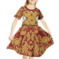 Holy Roman Emperor Costume Kid Short Sleeve Dress Eagle Sable