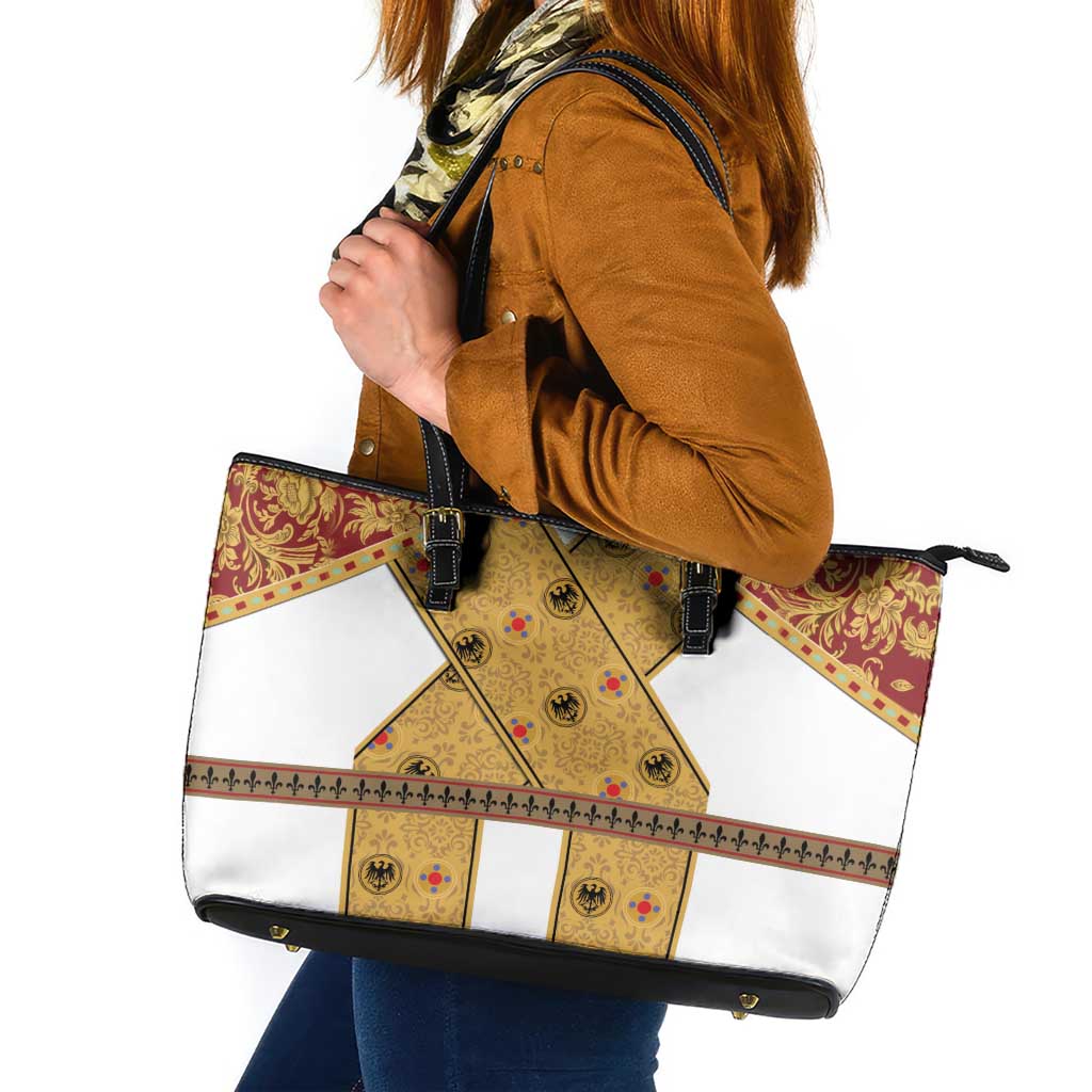 Holy Roman Emperor Costume Leather Tote Bag Eagle Sable