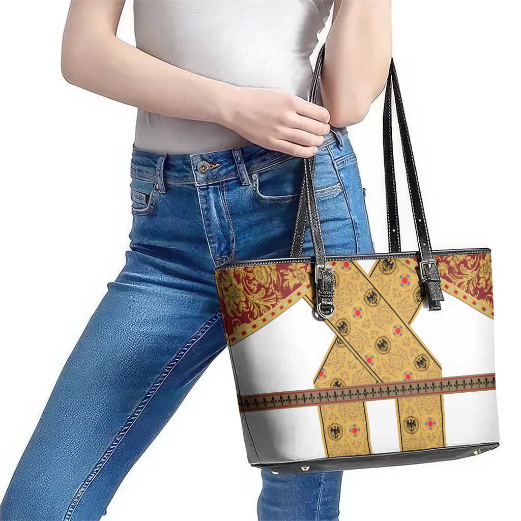 Holy Roman Emperor Costume Leather Tote Bag Eagle Sable