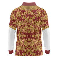 Holy Roman Emperor Costume Long Sleeve Polo Shirt Eagle Sable