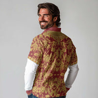 Holy Roman Emperor Costume Long Sleeve Polo Shirt Eagle Sable