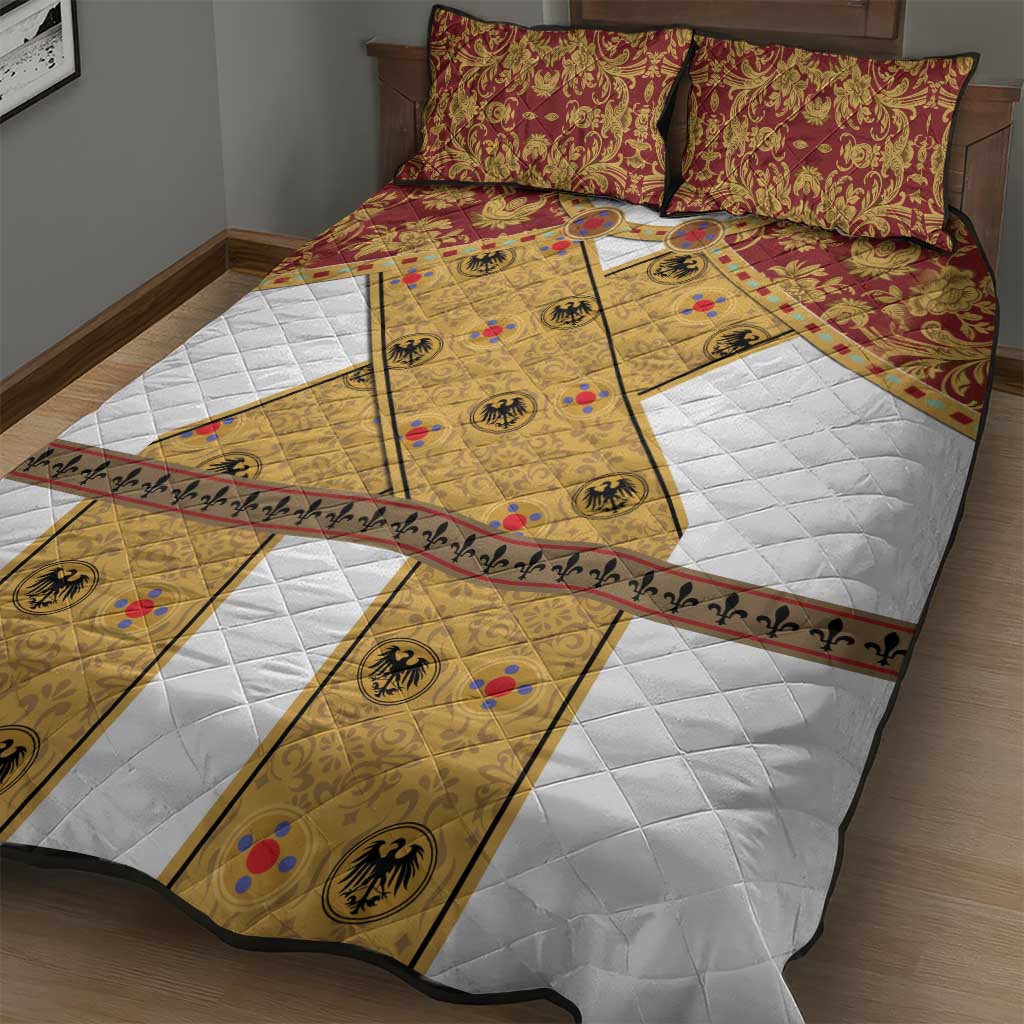 Holy Roman Emperor Costume Quilt Bed Set Eagle Sable
