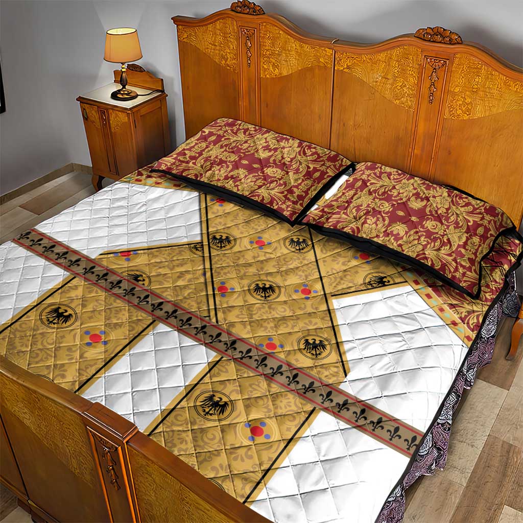 Holy Roman Emperor Costume Quilt Bed Set Eagle Sable