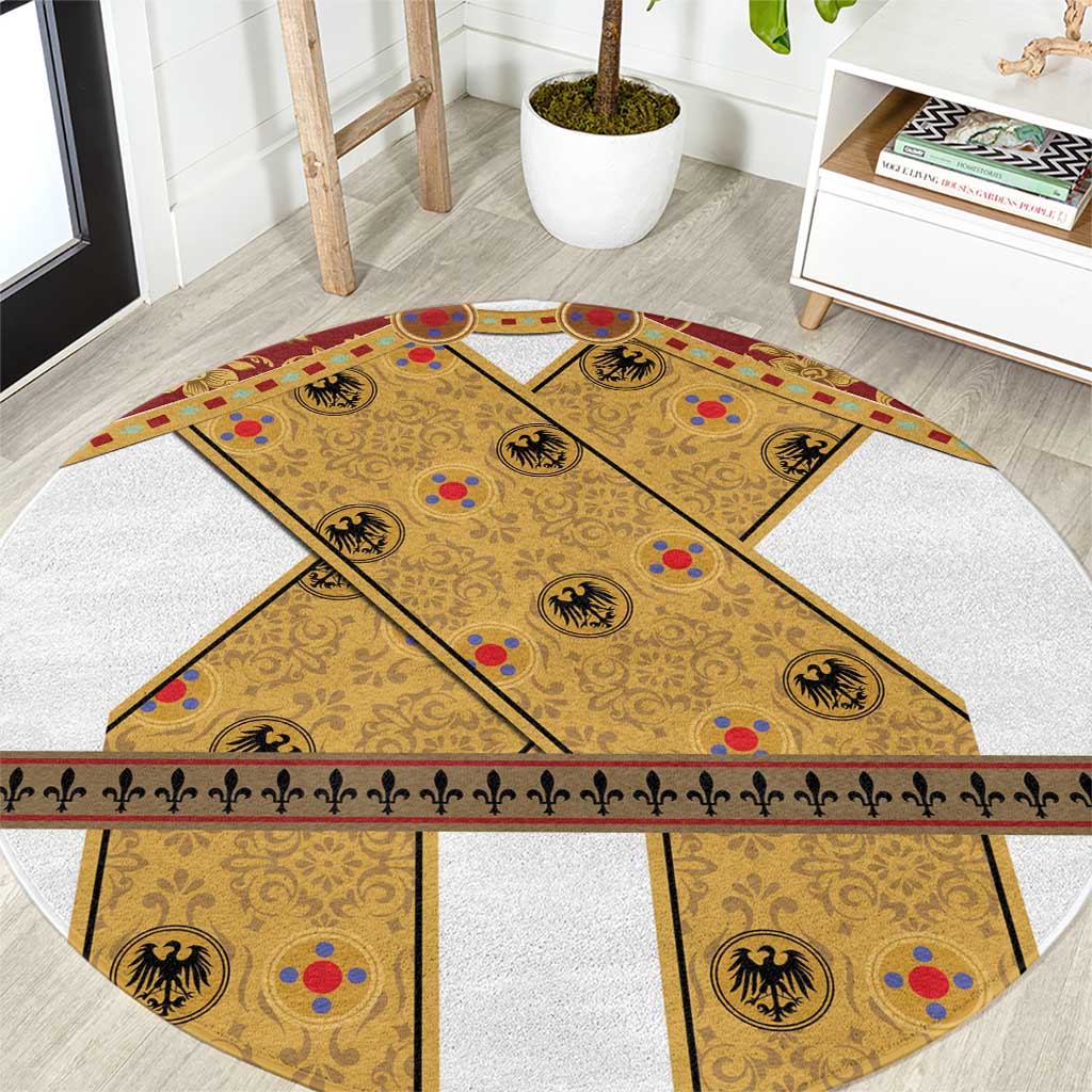 Holy Roman Emperor Costume Round Carpet Eagle Sable
