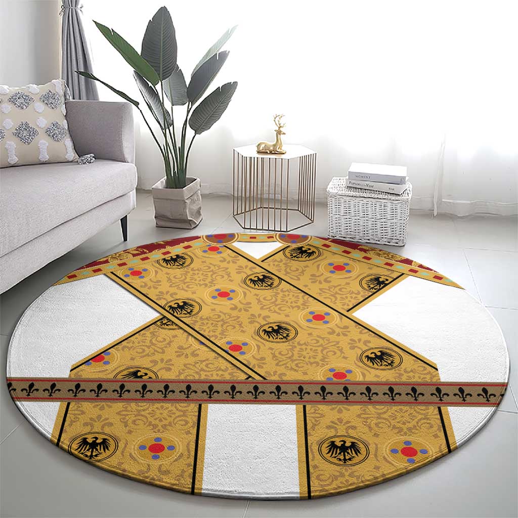 Holy Roman Emperor Costume Round Carpet Eagle Sable