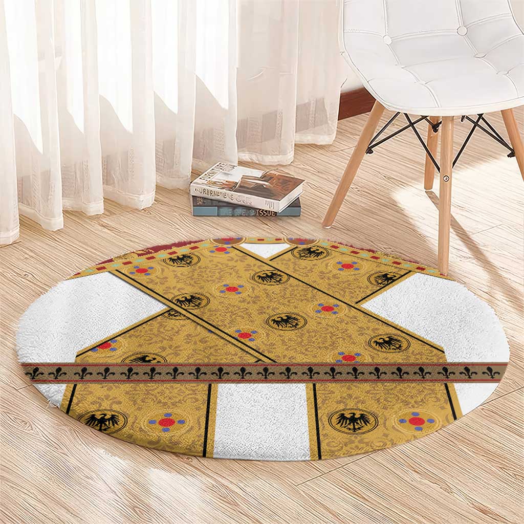 Holy Roman Emperor Costume Round Carpet Eagle Sable
