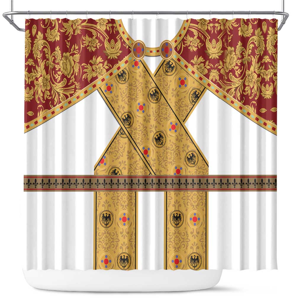 Holy Roman Emperor Costume Shower Curtain Eagle Sable