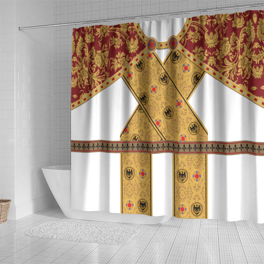 Holy Roman Emperor Costume Shower Curtain Eagle Sable
