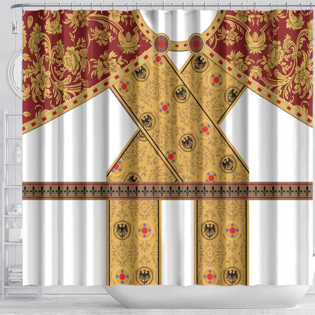 Holy Roman Emperor Costume Shower Curtain Eagle Sable