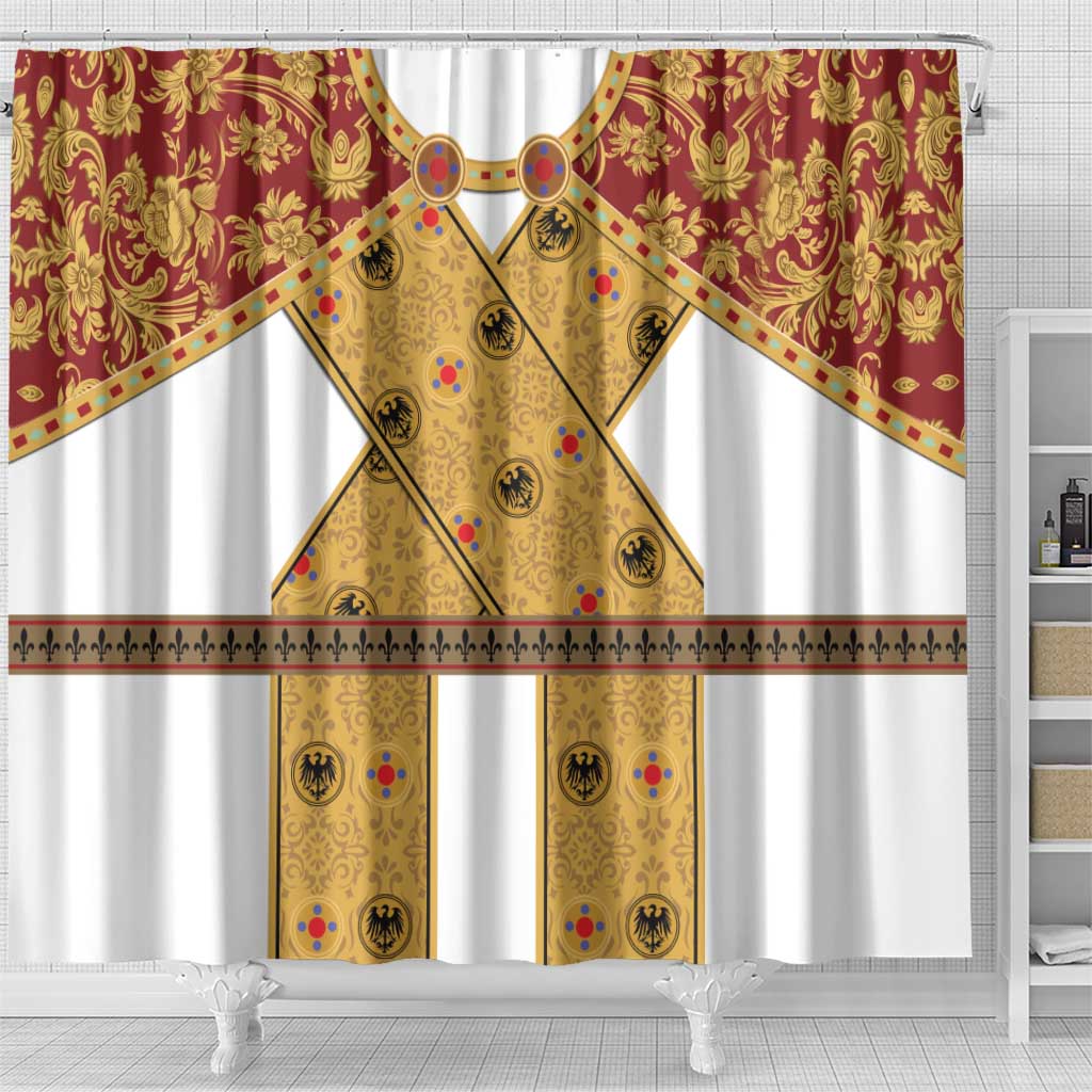 Holy Roman Emperor Costume Shower Curtain Eagle Sable